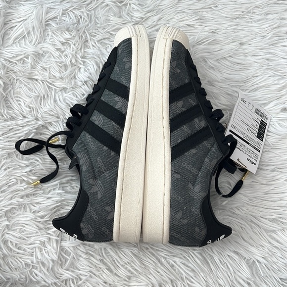 New Adidas superstar Denim Atmos Pack Grey GW3470 size 7.5 - Picture 8 of 13